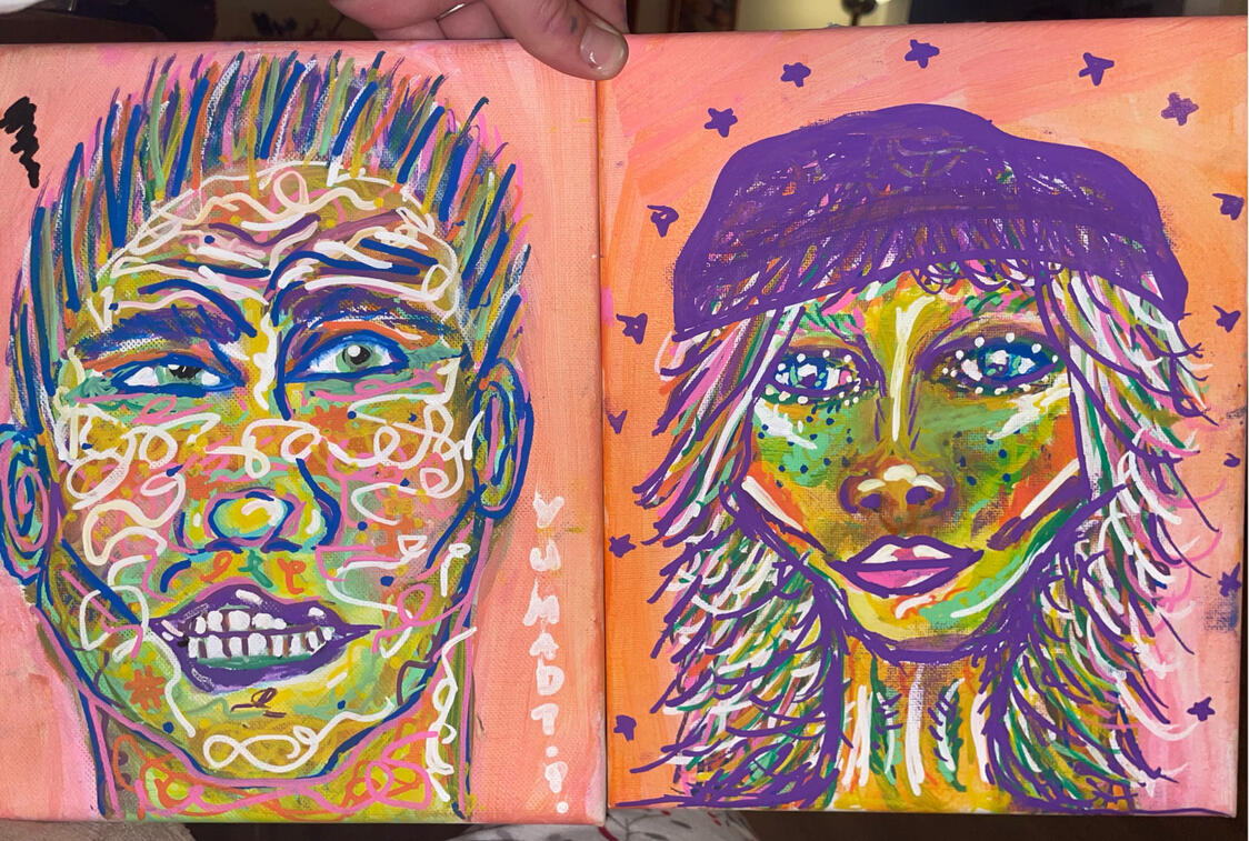 Art by Levi Gold Rasmussen (Lackadaisys) Siblings
